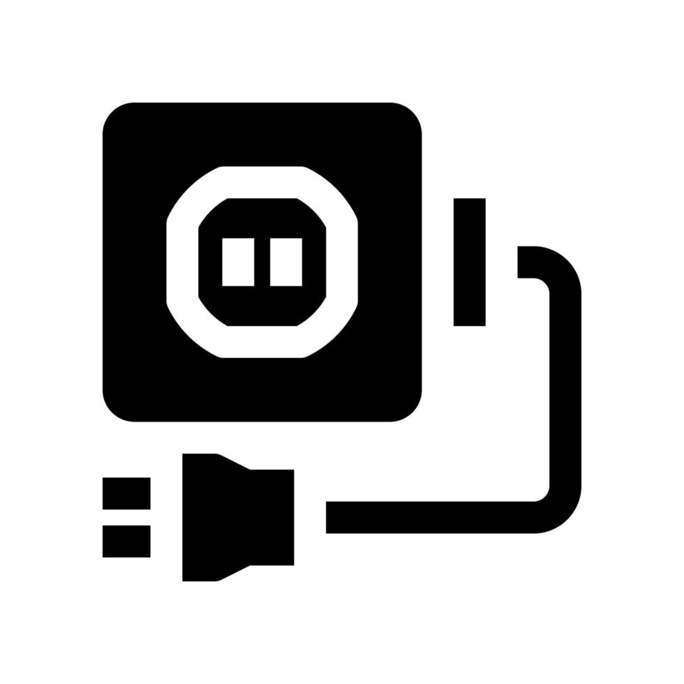 icono de enchufe para su sitio web, móvil, presentación y diseño de logotipo. vector