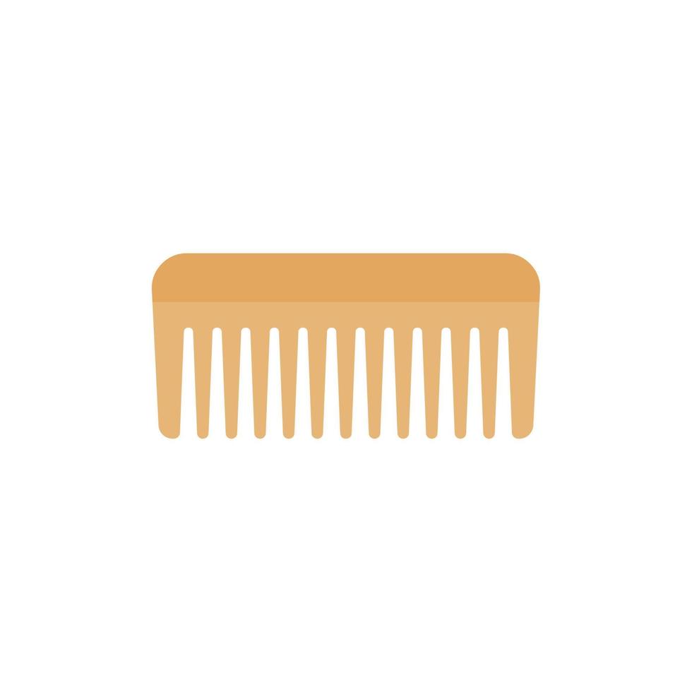 hair com for hairdresser. Hair care, combing, styling flat design vector illustration isolated on white background