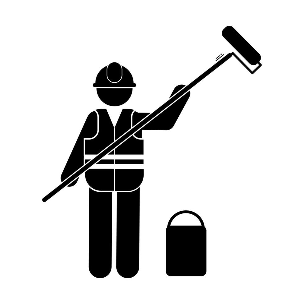 demolition. destruction. demolishing. demolishment.construction worker vector