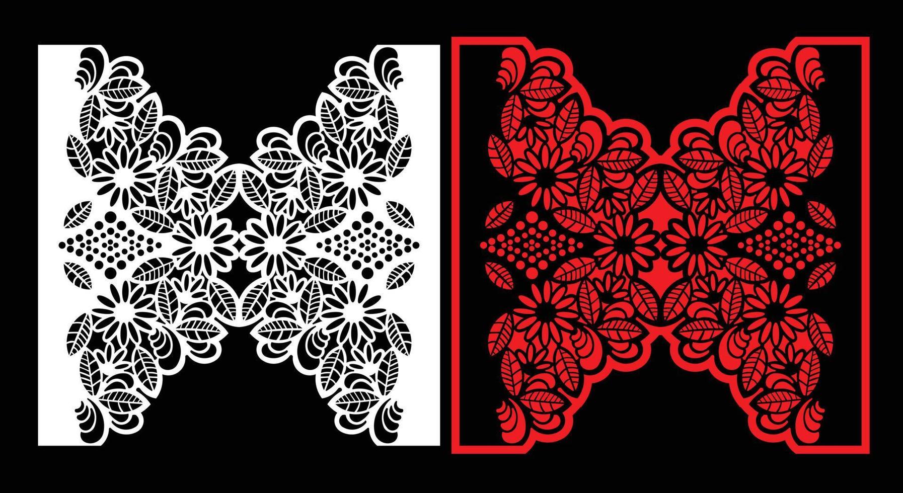 Decorative wall panel set chinese mdf cnc router laser cutting pattern design for mdf wood cutting vector Cnc Router Design Foamsheet, Acrylic and CNC Machine Cutting, EPS File.