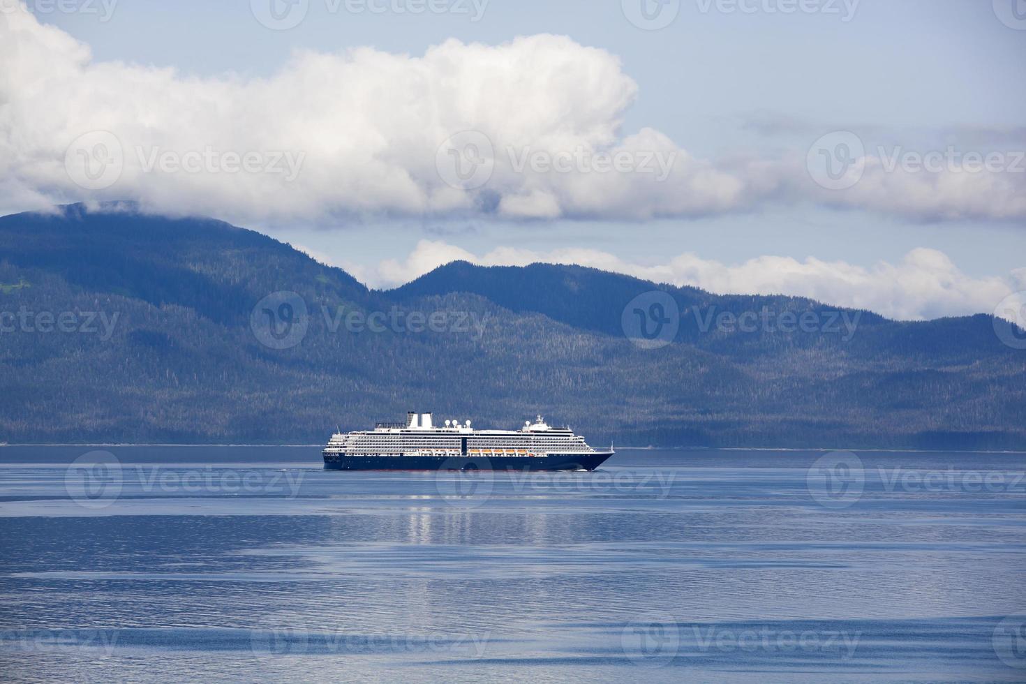 Cruise Ship Traveling To Juneau Town photo