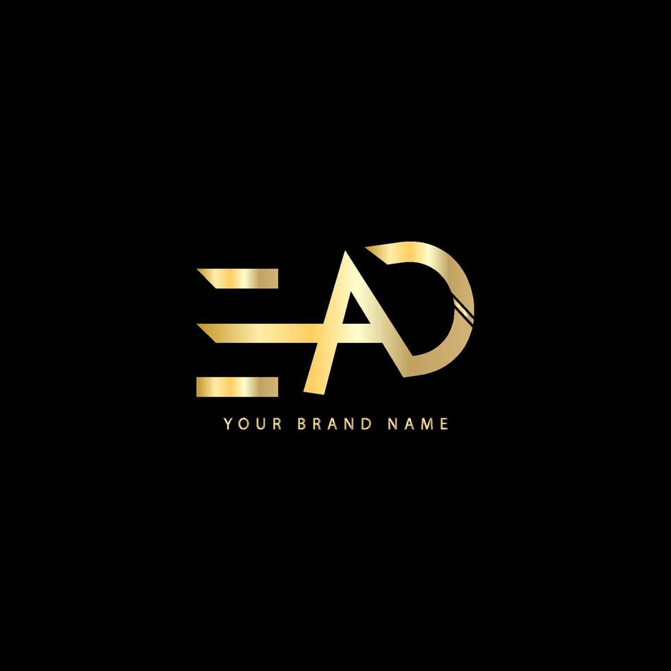 EAD Luxury Text Logo Design Vector