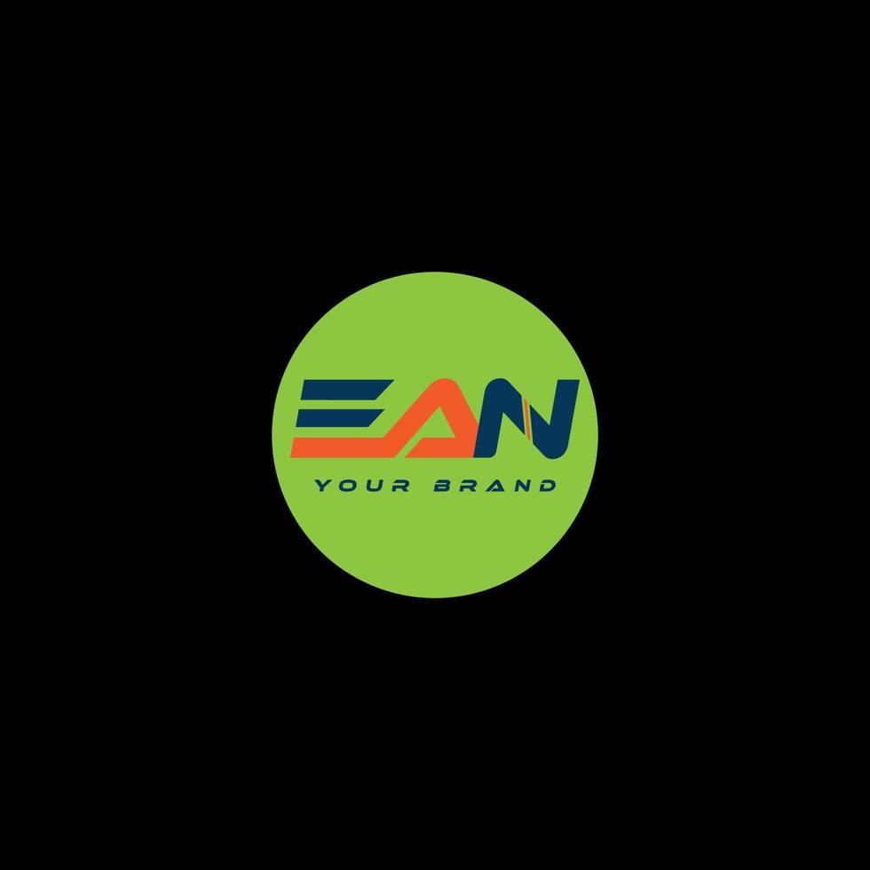 ean circulo texto logo diseño vector