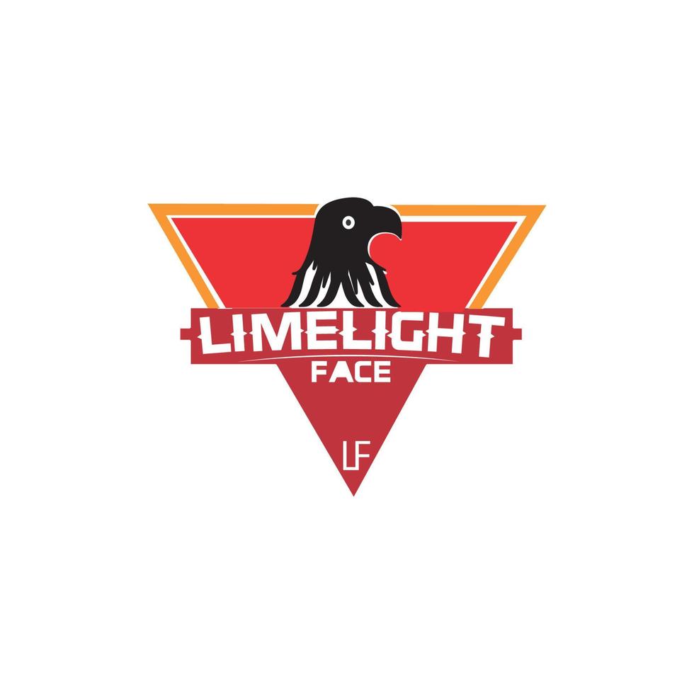 Limelight Face Eagle Logo vector