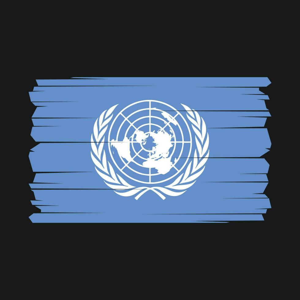 unido naciones bandera vector ilustración
