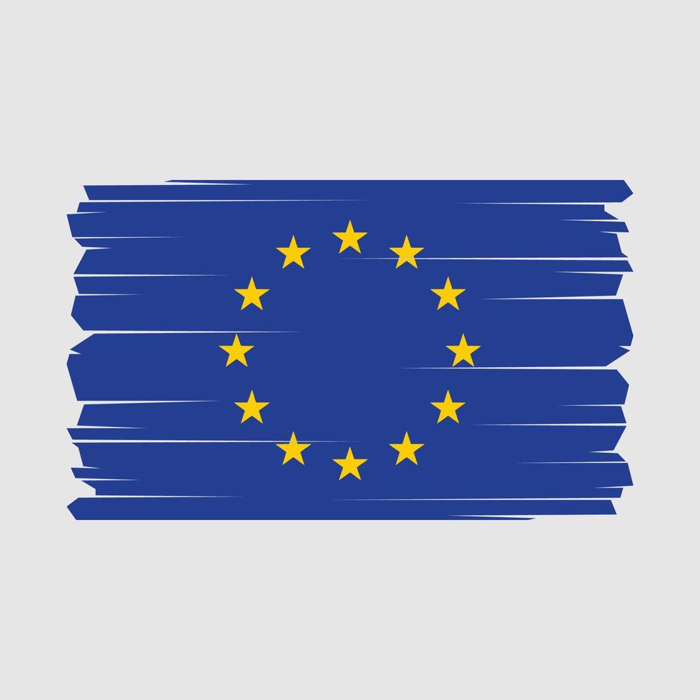 European Flag Vector Illustration