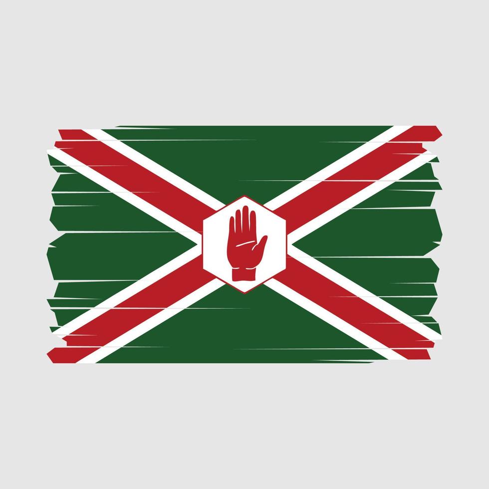 del Norte Irlanda bandera vector ilustración