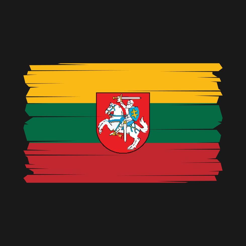 Lithuania Flag Vector Illustration
