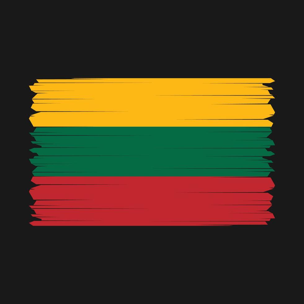 Lithuania Flag Vector Illustration