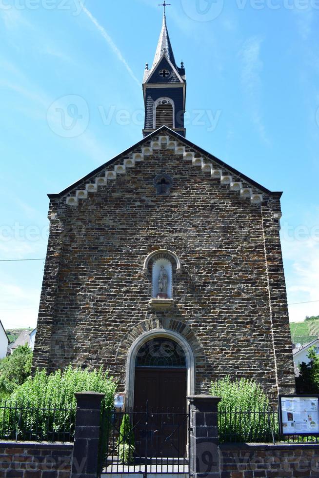 stone chapel in Winningen, Mosel photo