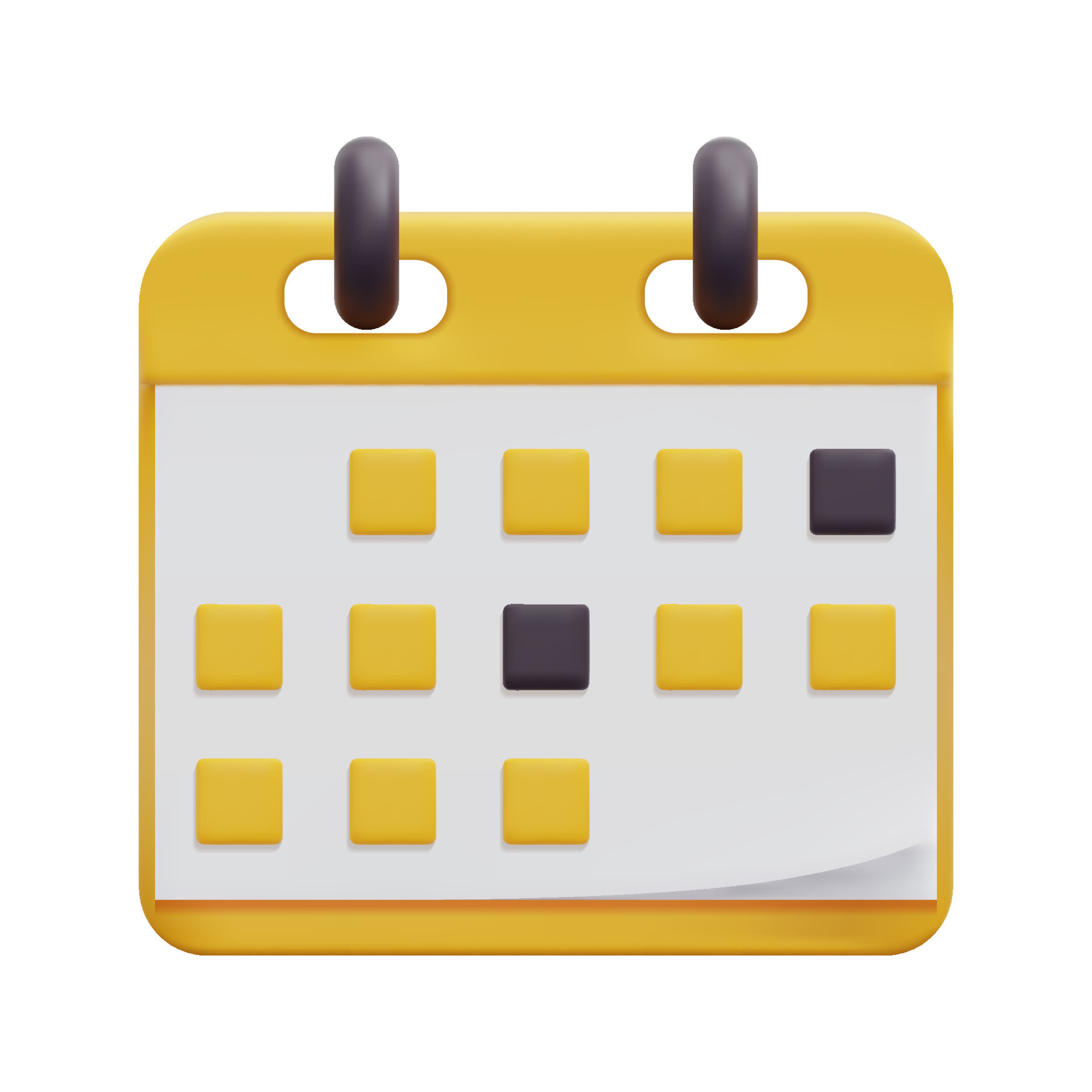 3d Minimal Yellow Calendar Icon Vector Isolated On White Background 3d-minimal-yellow-calendar-icon-vector-isolated-on-white-background