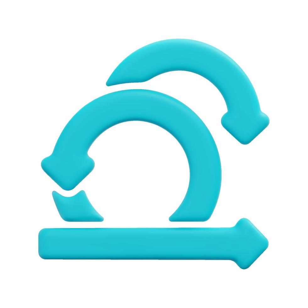 3d scrum icon vector. Isolated on white background. 3d agile, business and technology concept. Cartoon minimal style. 3d sprint icon vector render illustration.