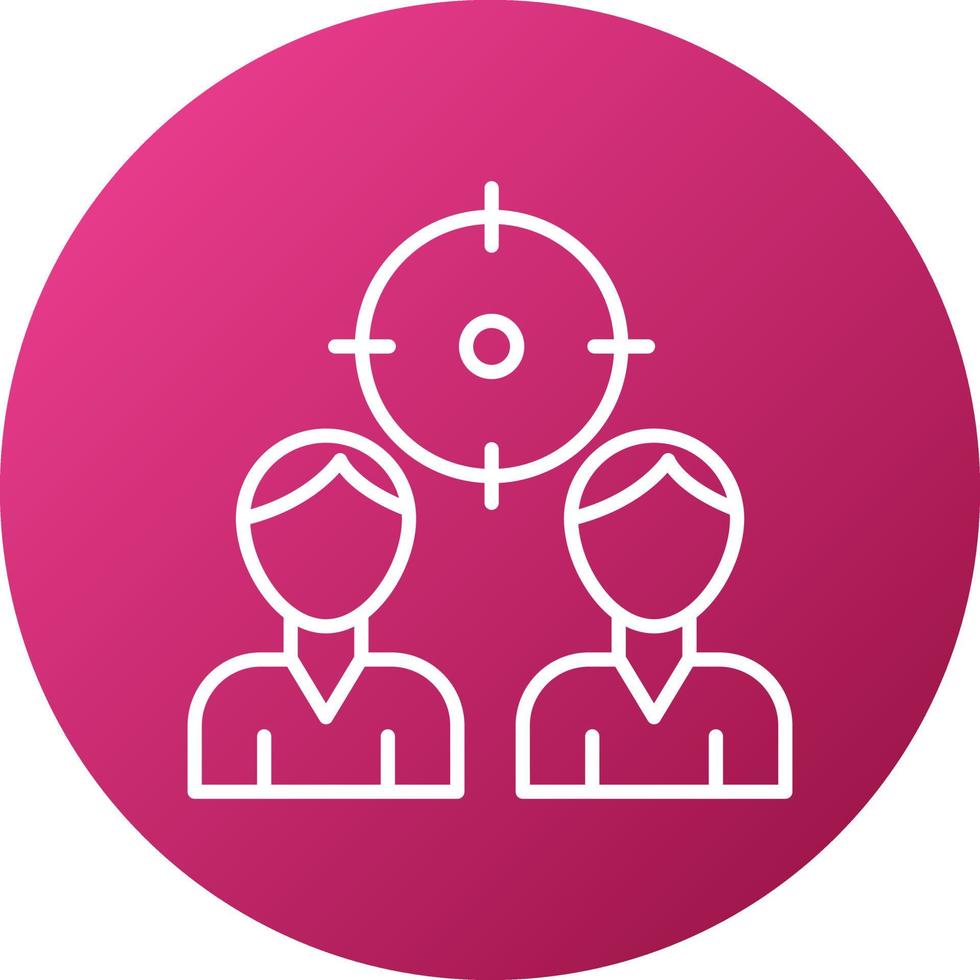 Focus Group Icon Style vector