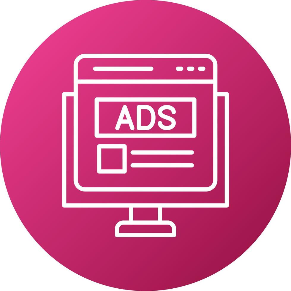 Internet Ads Icon Style vector
