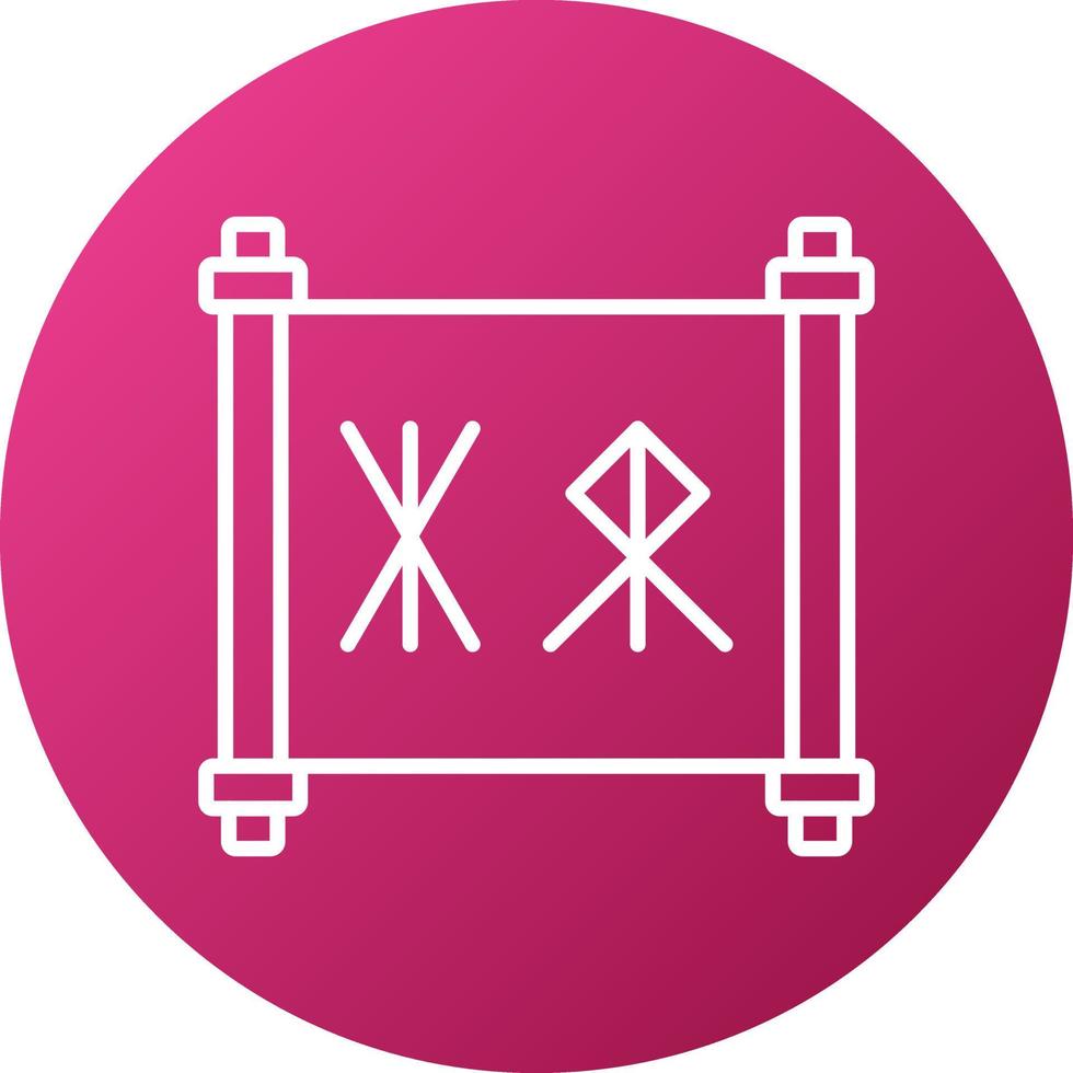 Runes Icon Style vector
