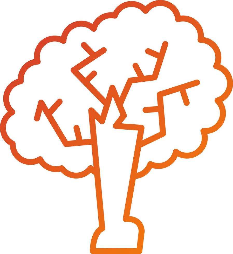 Oak Tree Icon Style vector