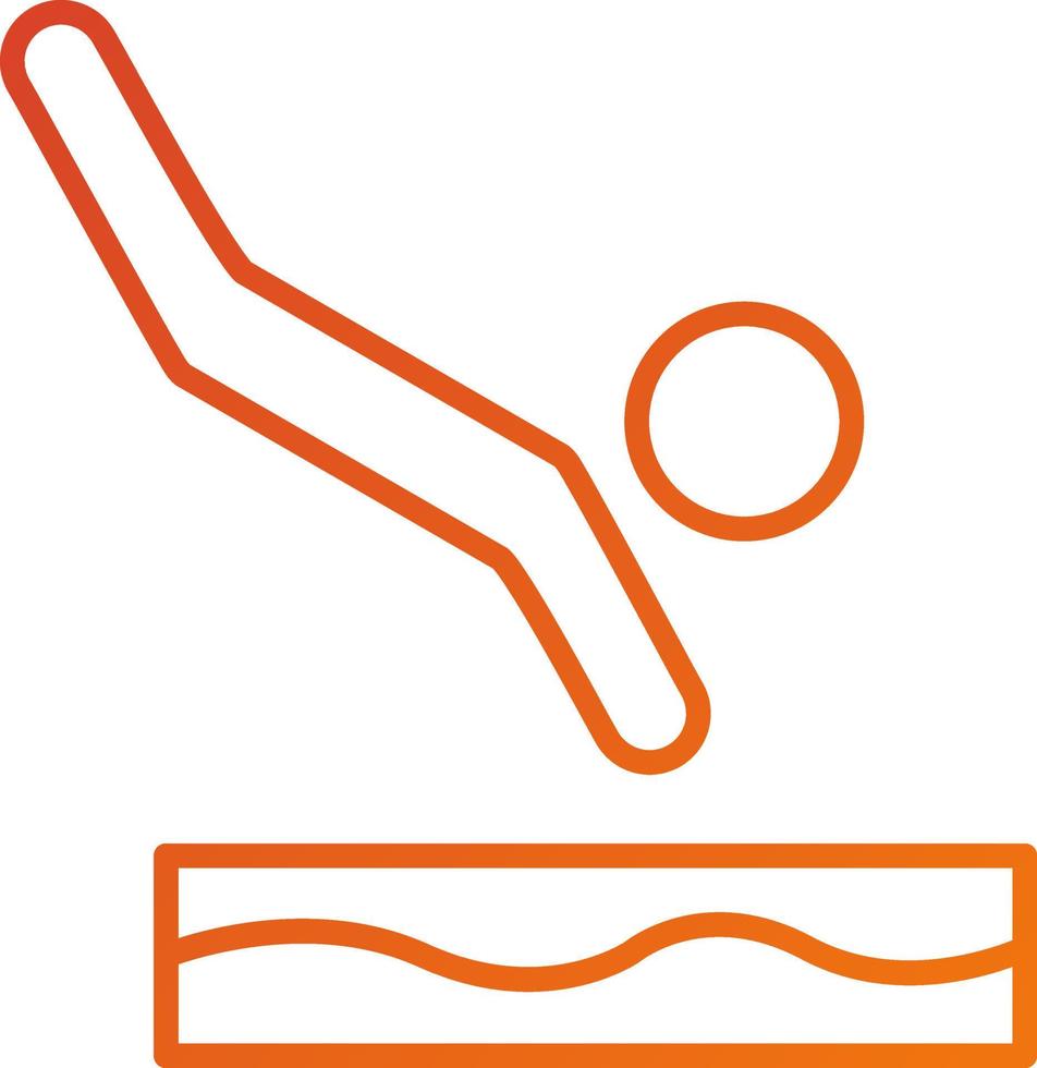 Diving Icon Style vector