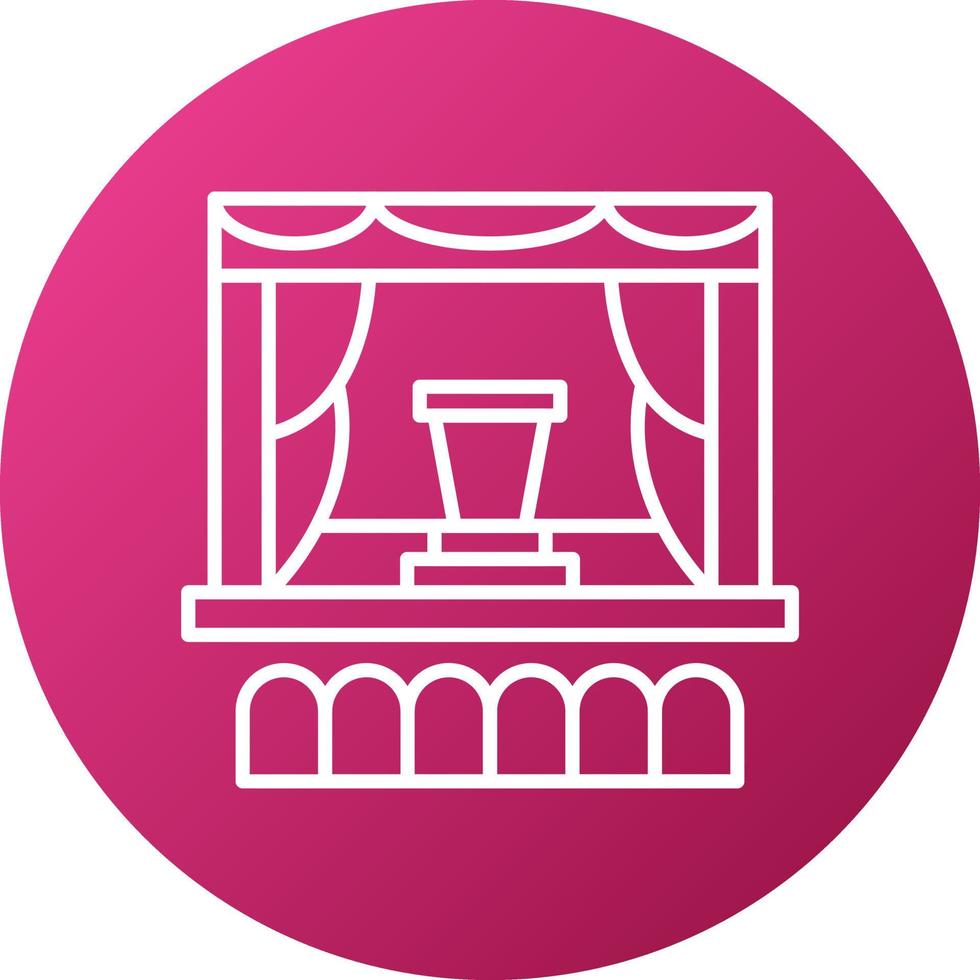 Auditorium Icon Style vector