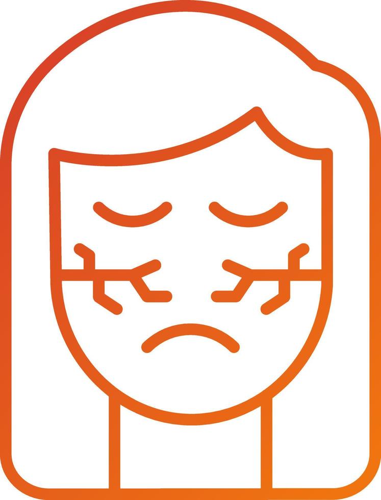 Dry Skin Icon Style vector