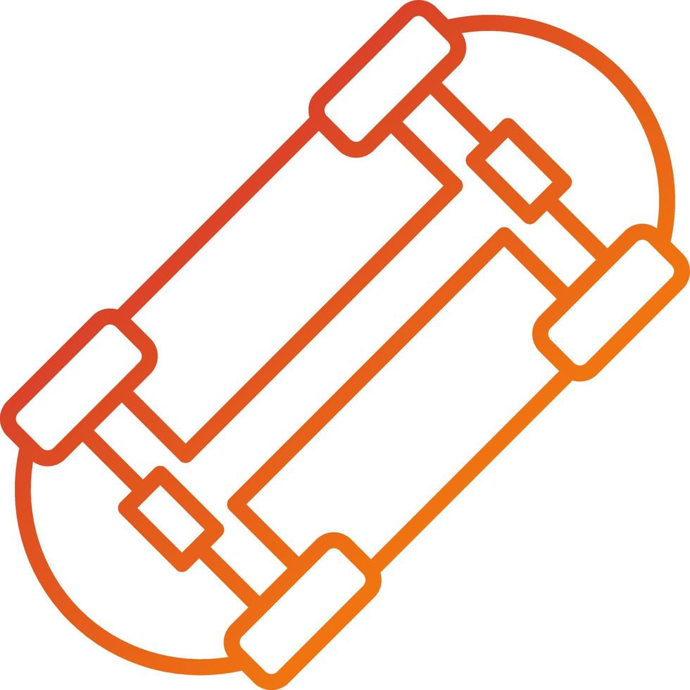 Skateboard Icon Style vector