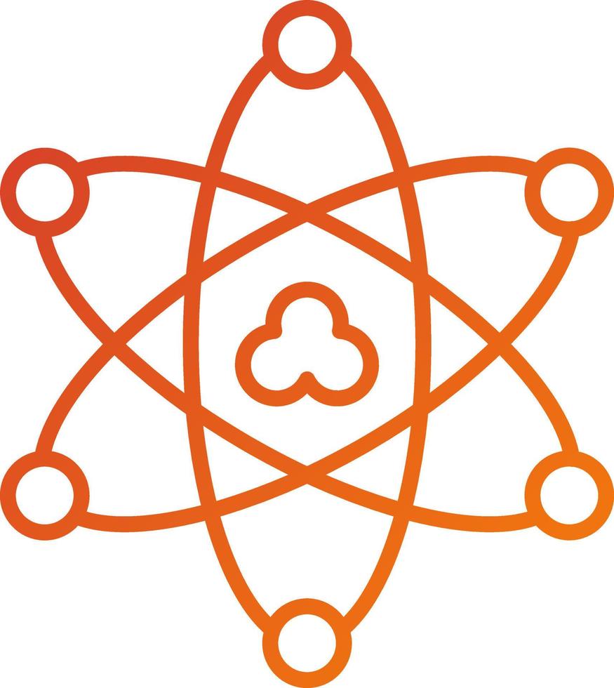 Atomic Energy Icon Style vector