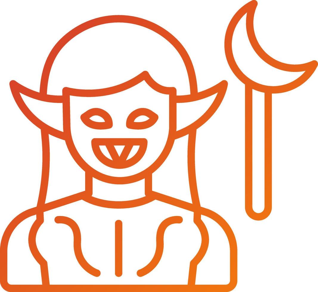 Dark Elf Icon Style vector