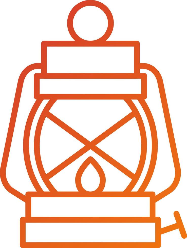 Oil Lamp Icon Style vector