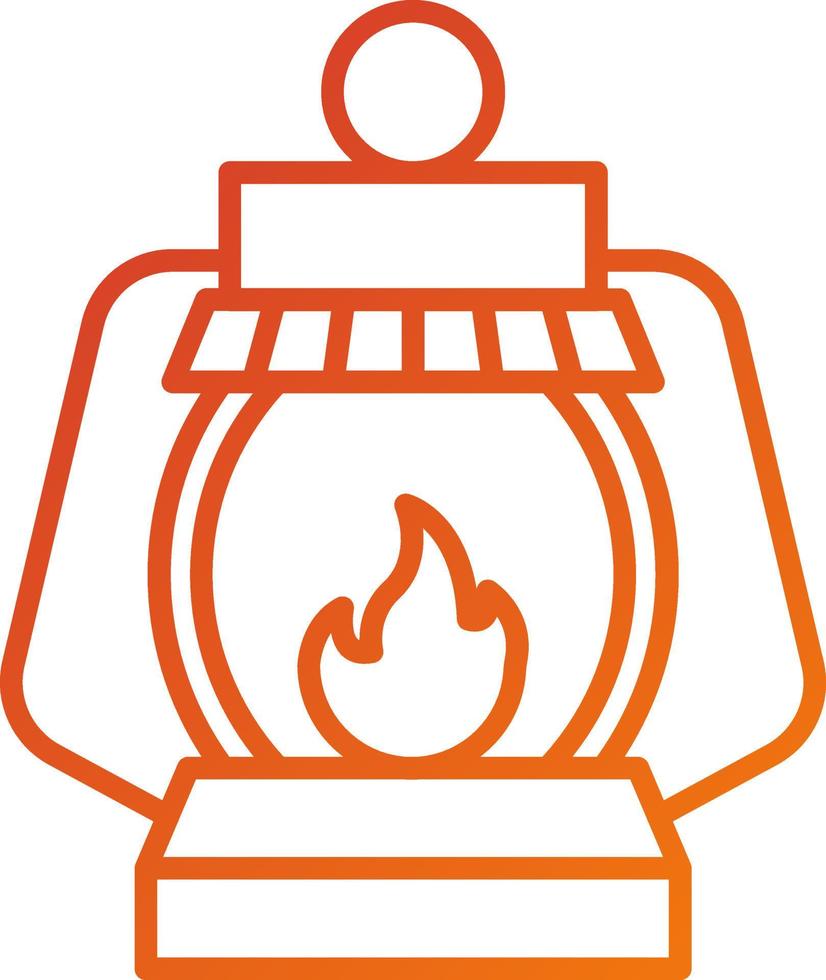 Camping Lamp Icon Style vector