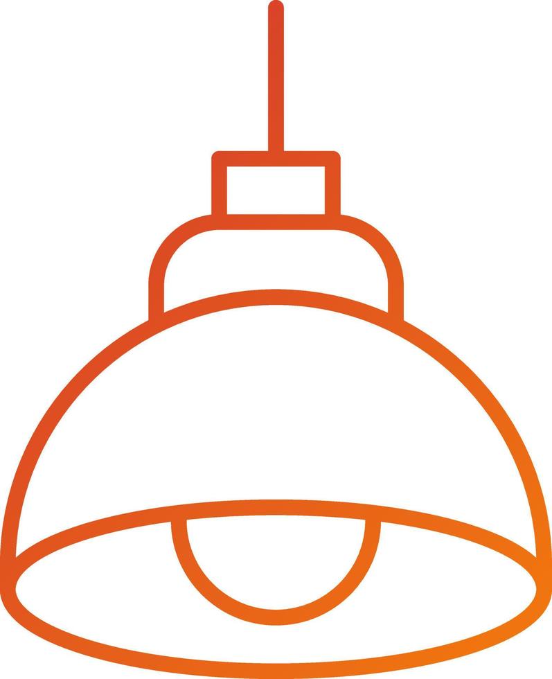 Pendant Light Icon Style vector