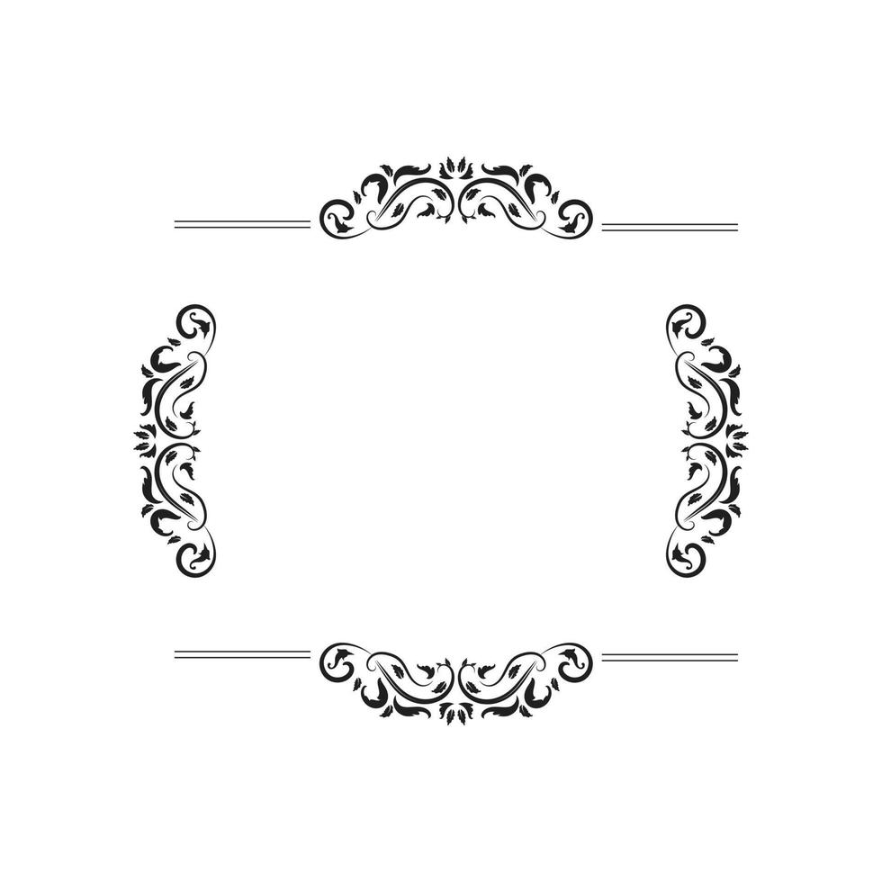 ornaments design, scroll elements, decorative vector frames and borders