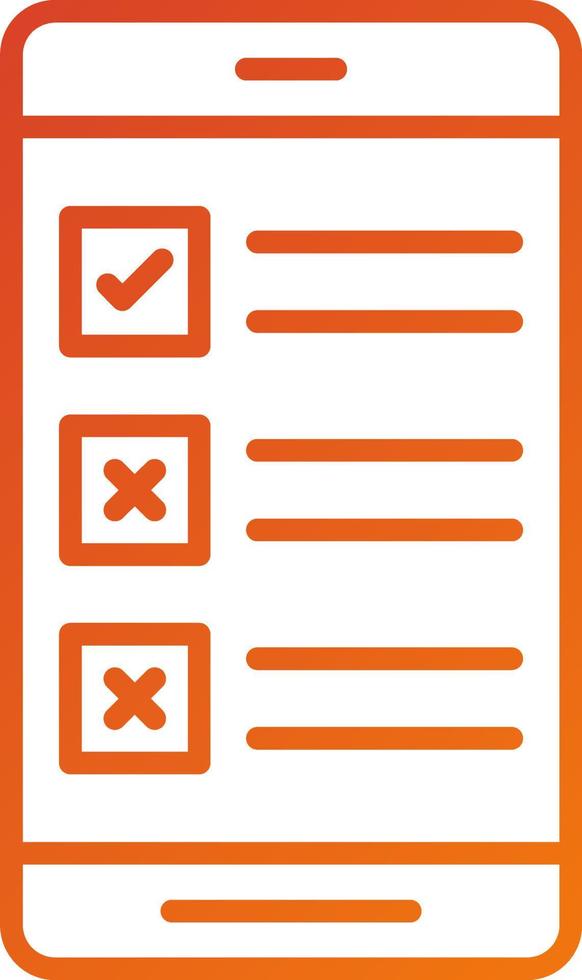 Phone Survey Icon Style vector