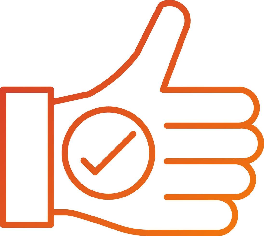 Yes Icon Style vector