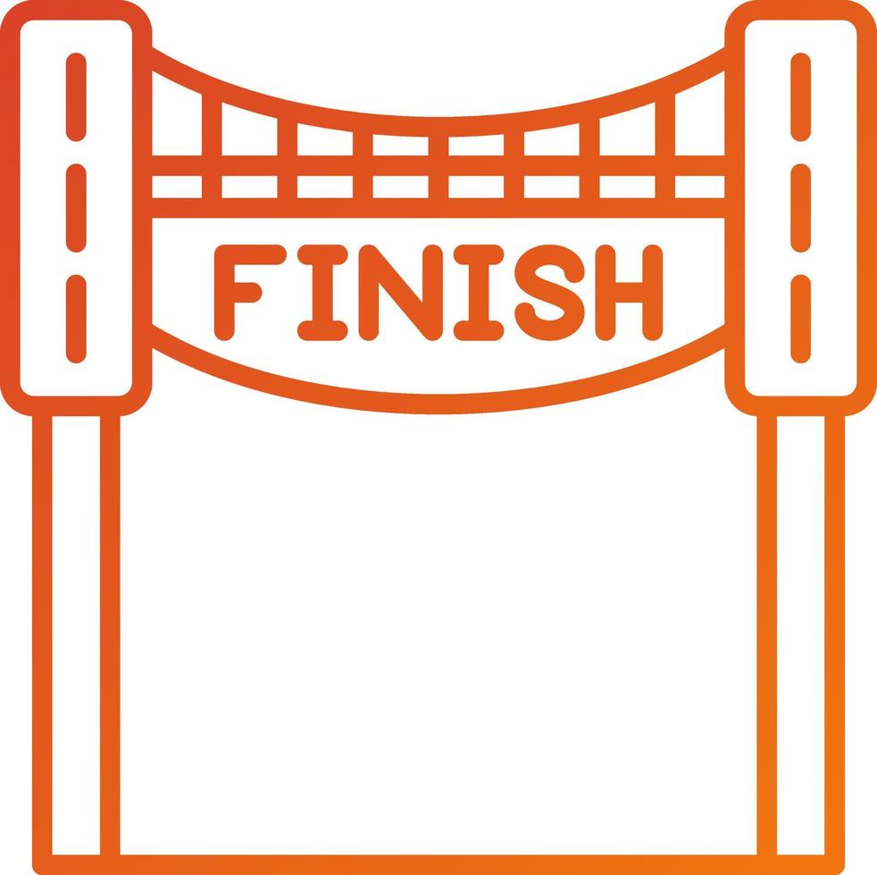Finish Line Icon Style vector
