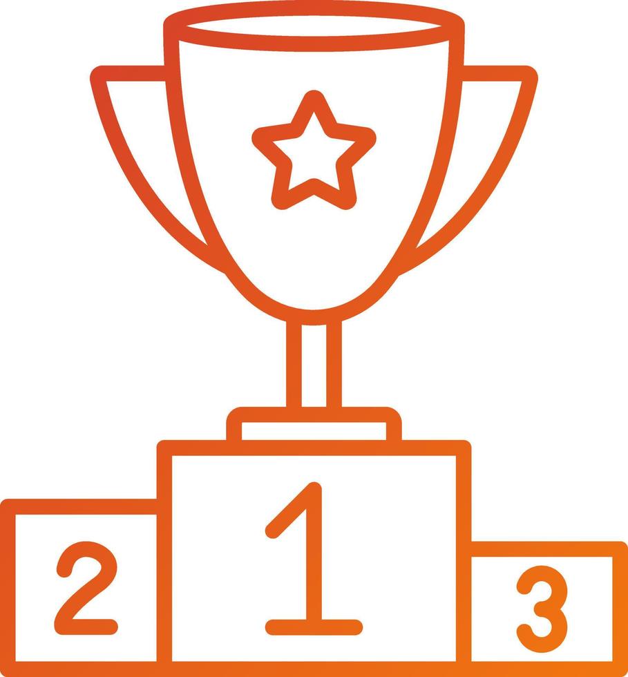 Podium Icon Style vector