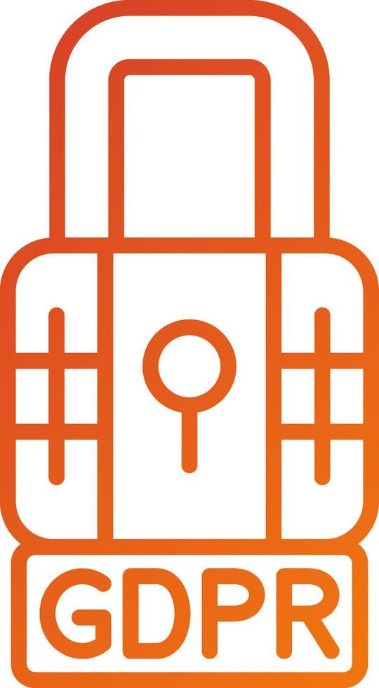 Gdpr Icon Style vector