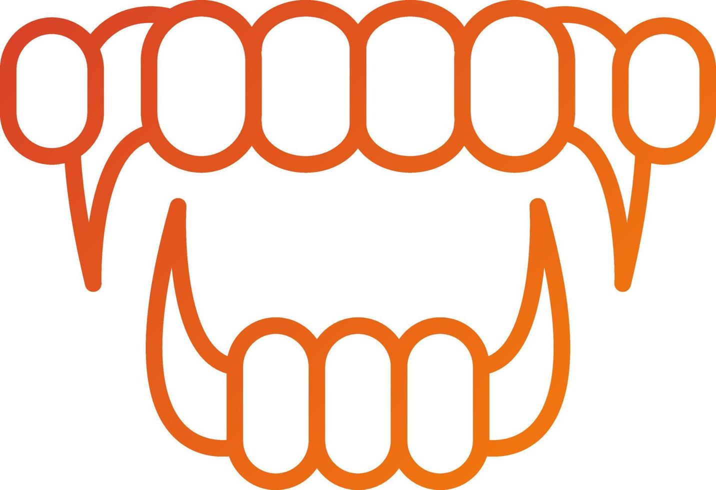 Demon Mouth Icon Style vector