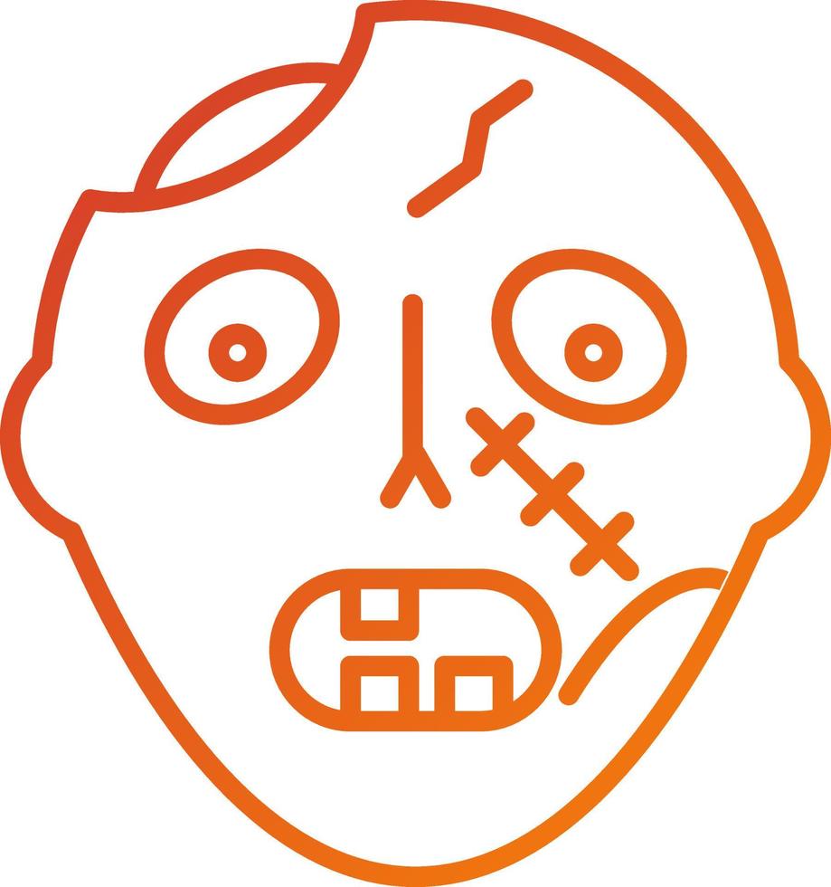 zombi icono estilo vector