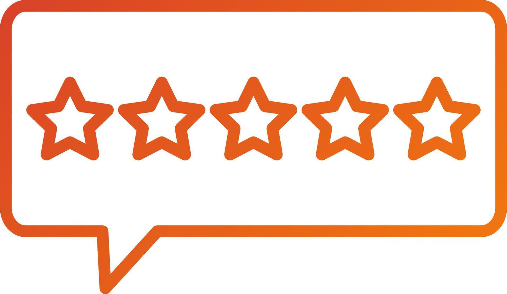 5 Stars Icon Style vector