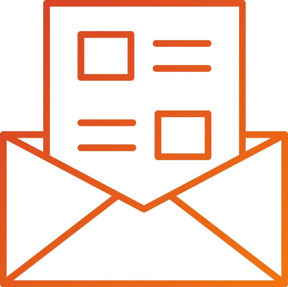 Newsletter Icon Style vector