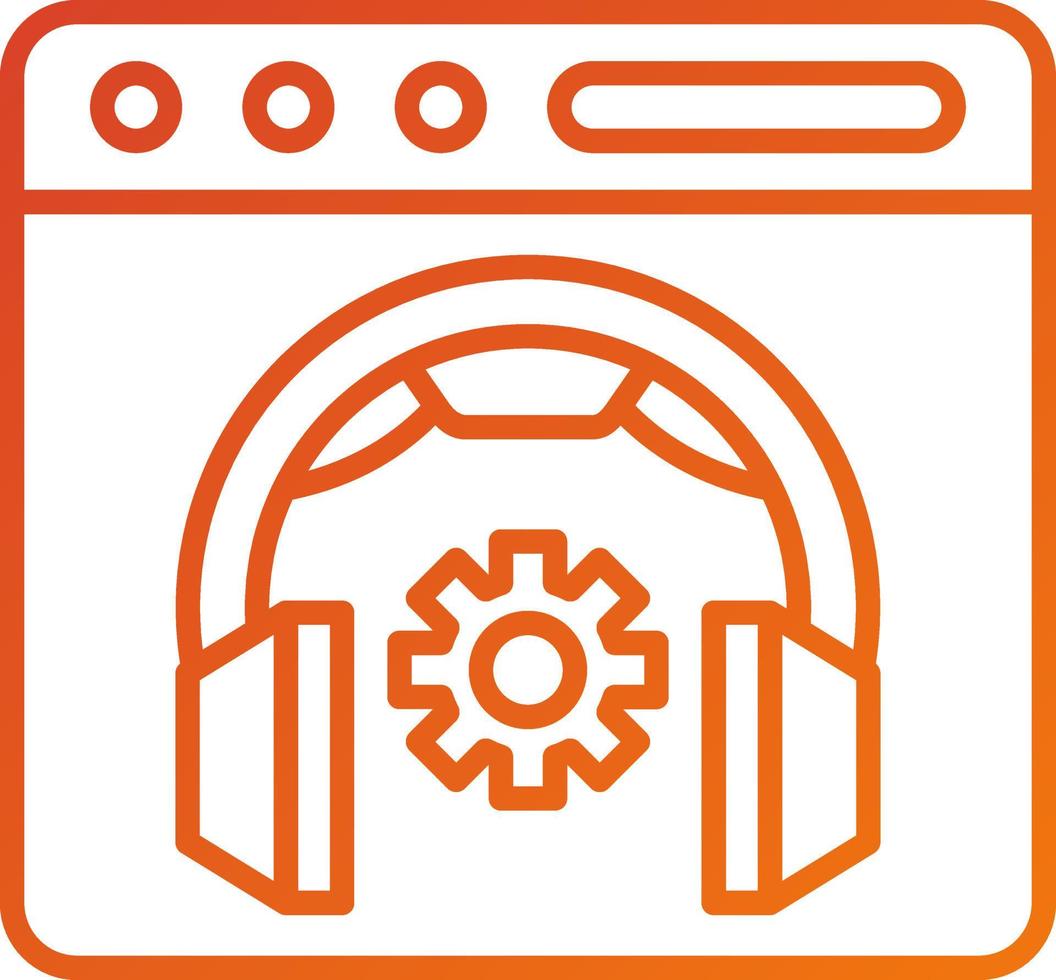 24 7 Support Icon Style vector