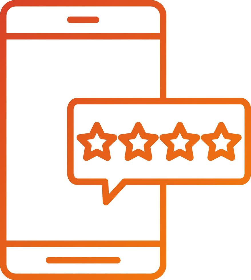 App Rating Icon Style vector