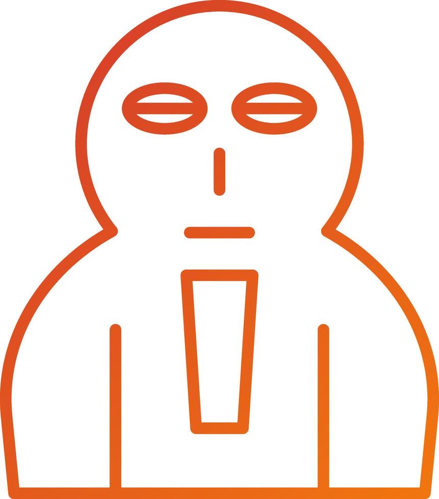 Coffin Face Icon Style vector
