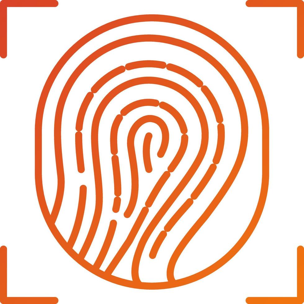 Biometric Icon Style vector