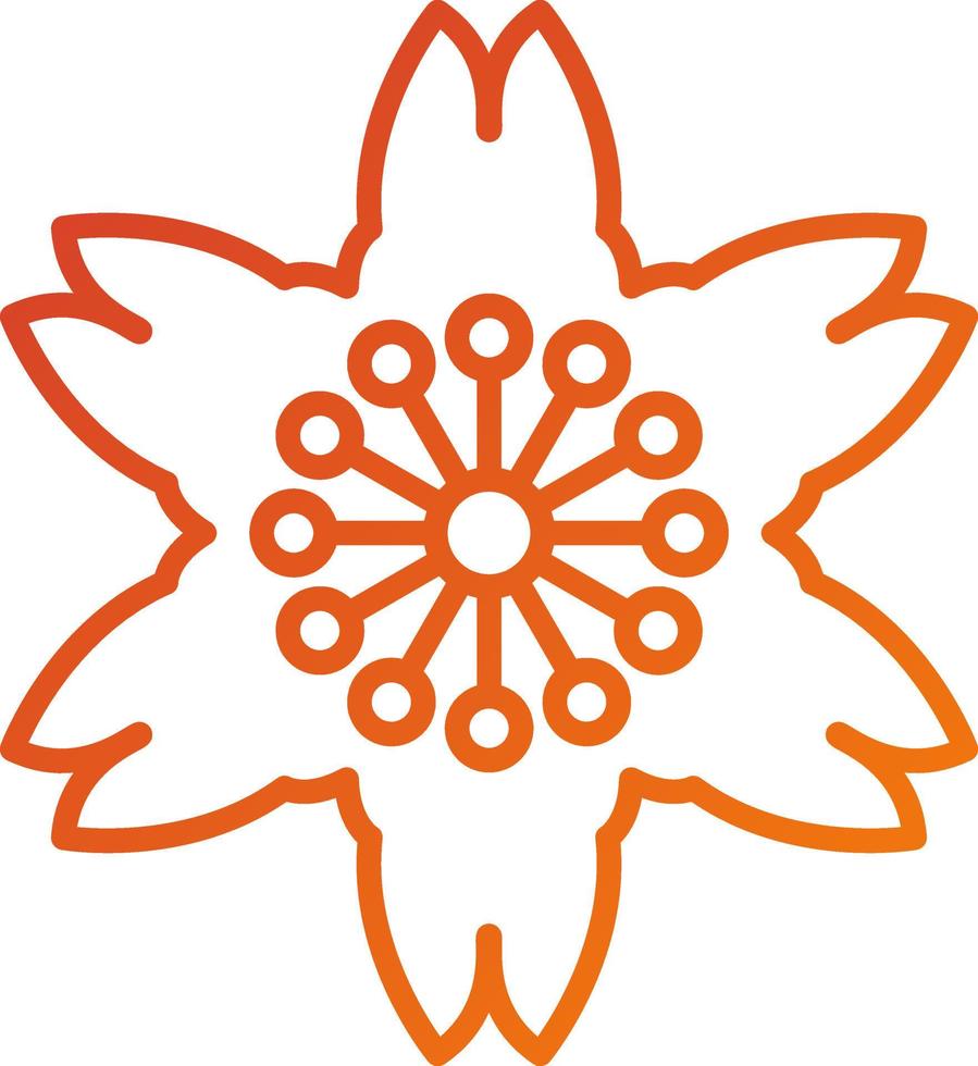 Cherry Blossom Icon Style vector