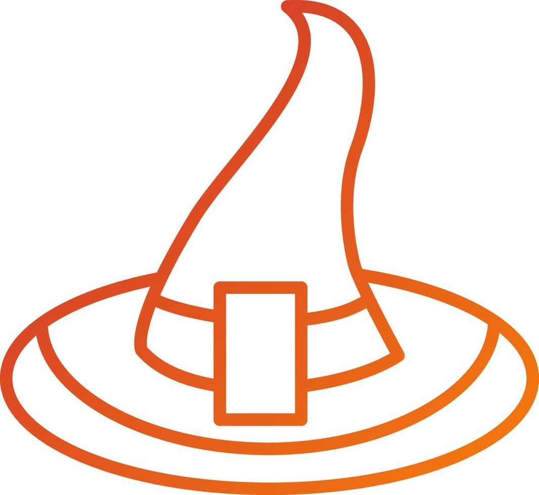 Witch Hat Icon Style vector