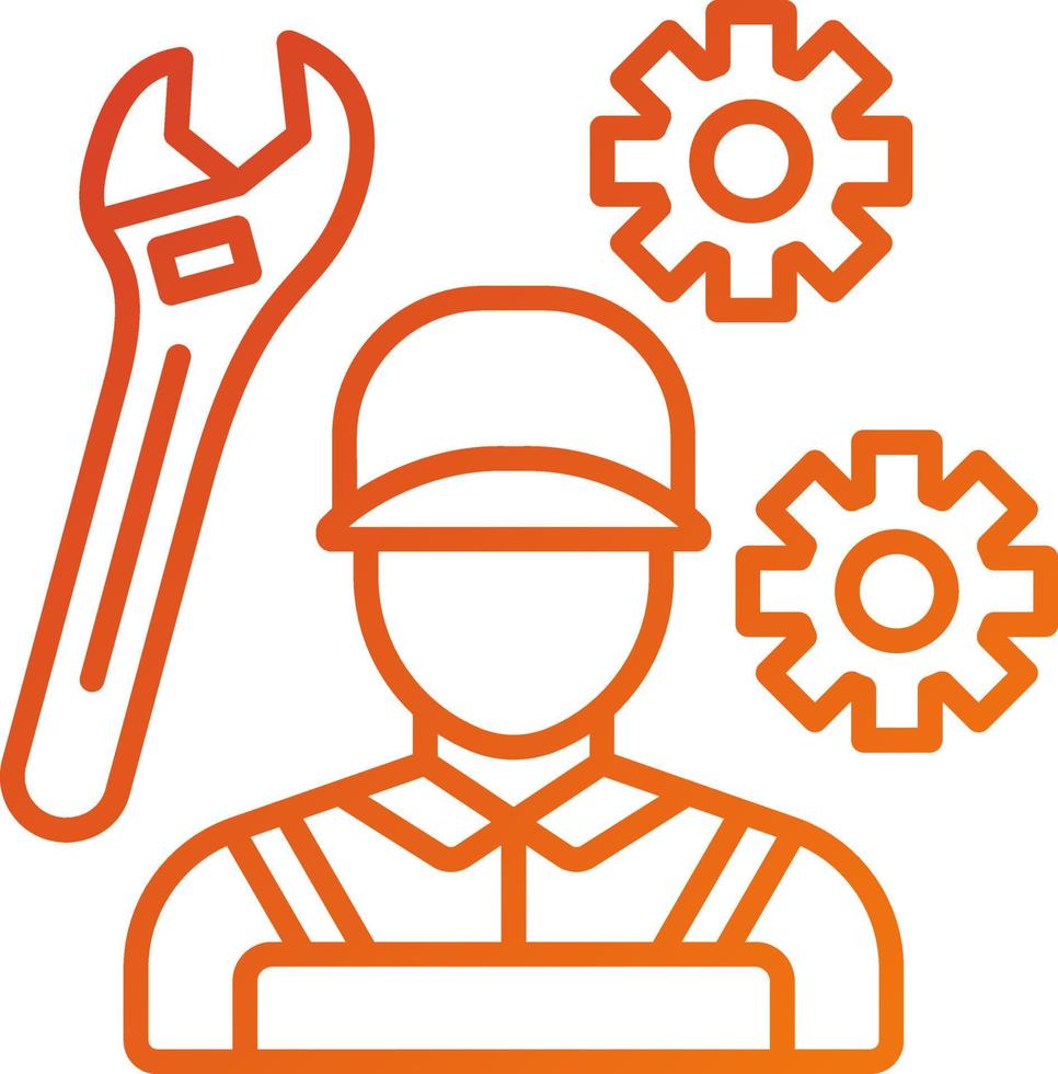 Mechanic Icon Style vector