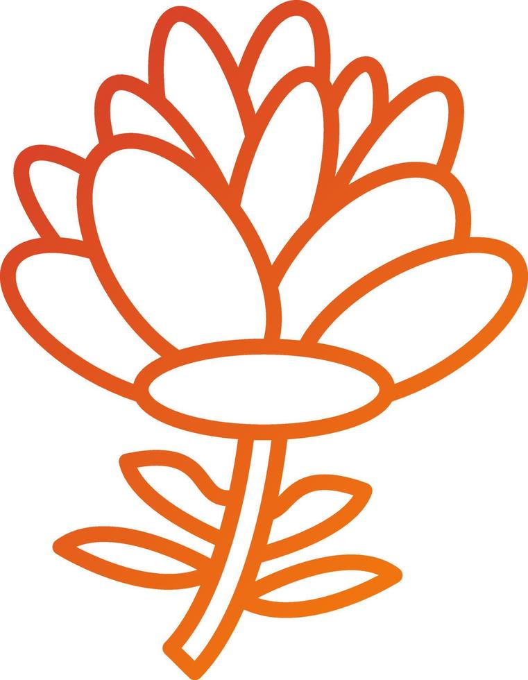 Peony Icon Style vector