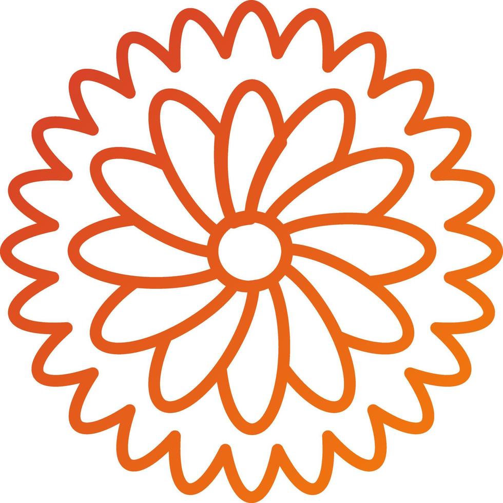 Chamomile Icon Style vector