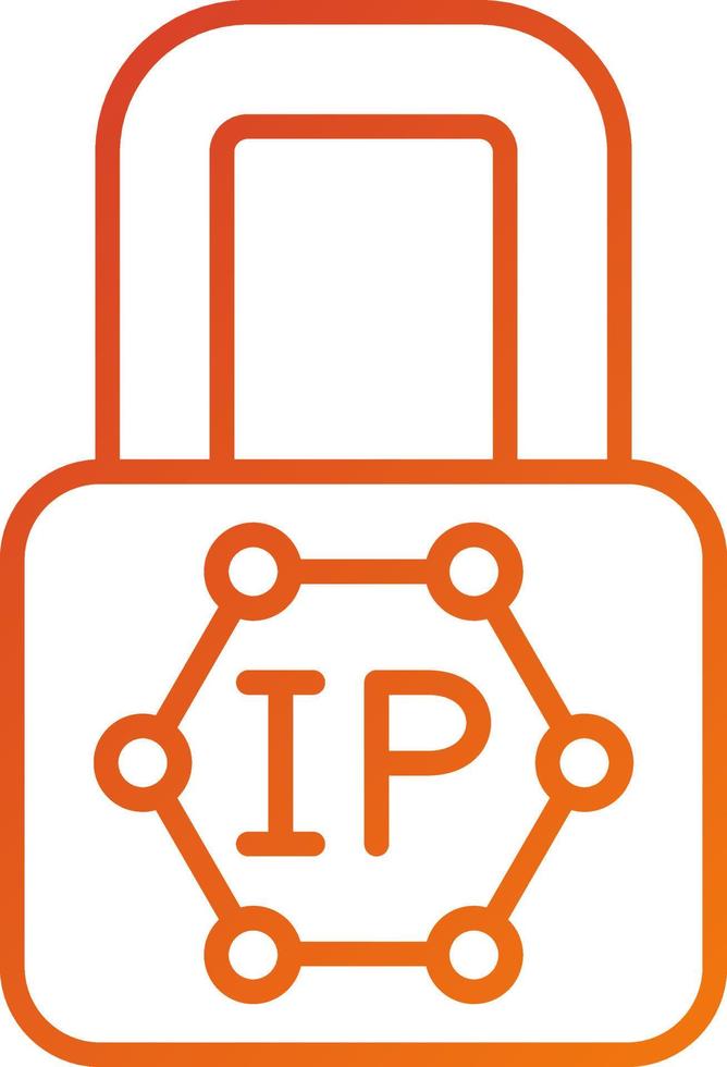 Ip Blocking Icon Style vector