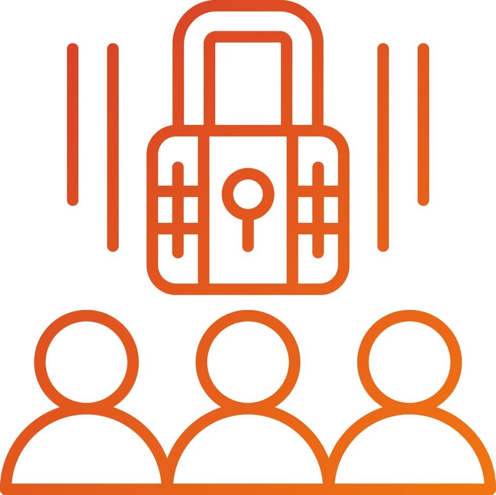 Privacy Awareness Icon Style vector